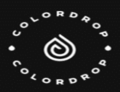 Color Drop logo with black background and white text, modern design.