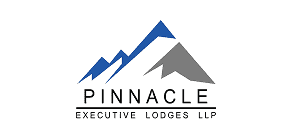 Pinnacle Executive Lodges LLC logo with mountain graphic and business name for branding and SEO.